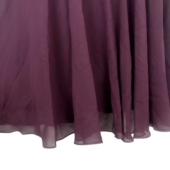 Jakara Formal Sequin Plum MIDI Dress Size 16 - Picture 5 of 9